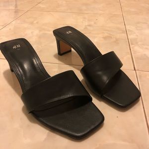 H&M Black Mules Sandals